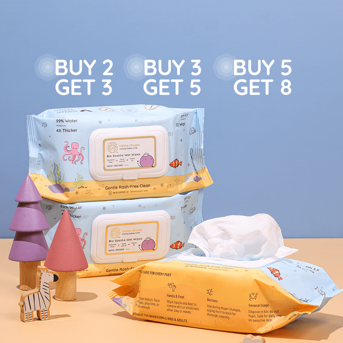 Bio Soothe Wet Wipes