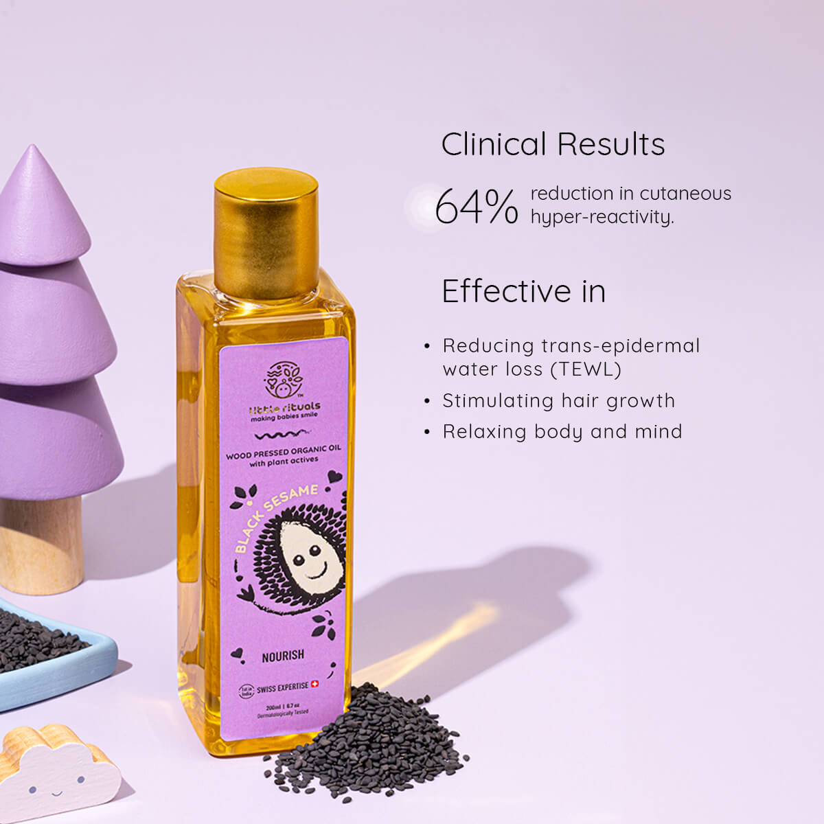 Wood Cold Pressed Organic Black Sesame Oil