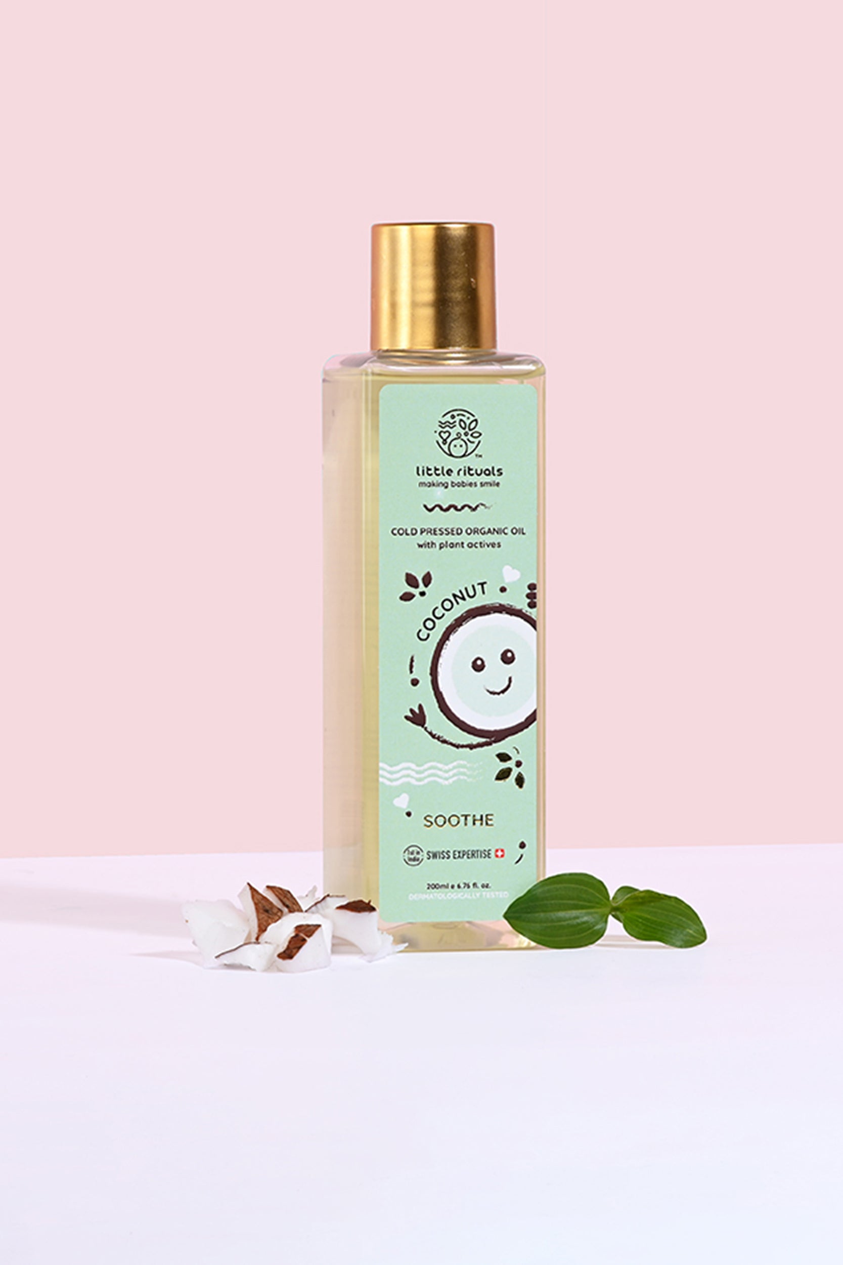 Buy Organic Cold Pressed Coconut Massage Oil Online In India Little Rituals