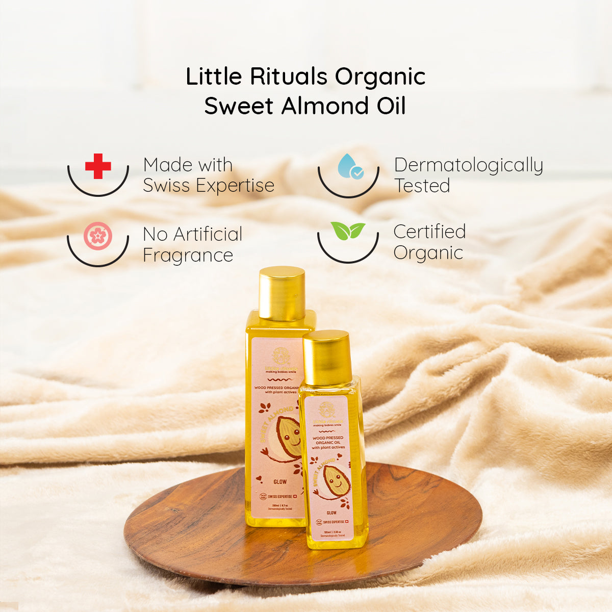 Wood Cold Pressed Organic Sweet Almond Oil