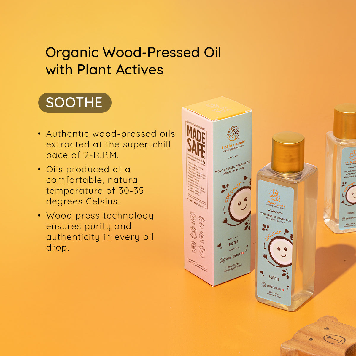 Wood Cold Pressed Organic Coconut Oil